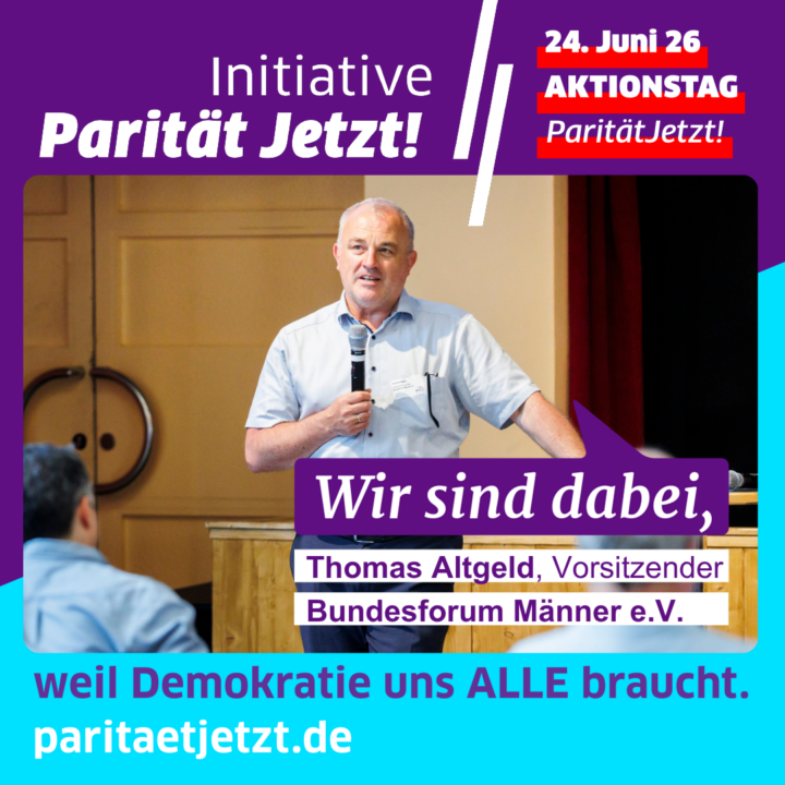 Parität Jetzt Aktionstag 24.6.26 Quadrat
